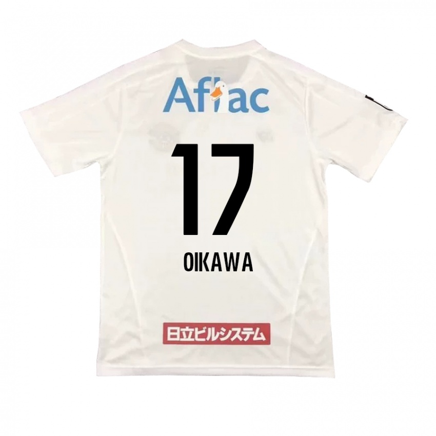 Niño Camiseta Koki Oikawa #17 Blanco Negro 2ª Equipación 2024/25 La Camisa