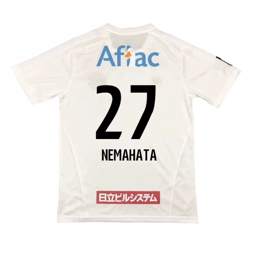 Niño Camiseta Hayato Nemahata #27 Blanco Negro 2ª Equipación 2024/25 La Camisa