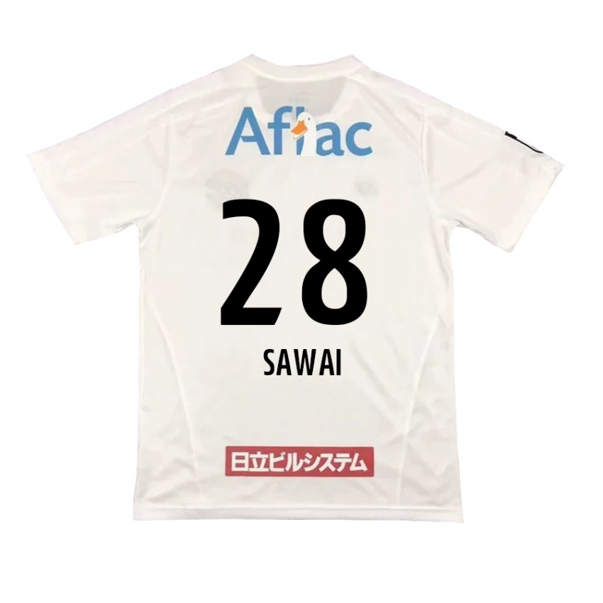 Niño Camiseta Retsu Sawai #28 Blanco Negro 2ª Equipación 2024/25 La Camisa