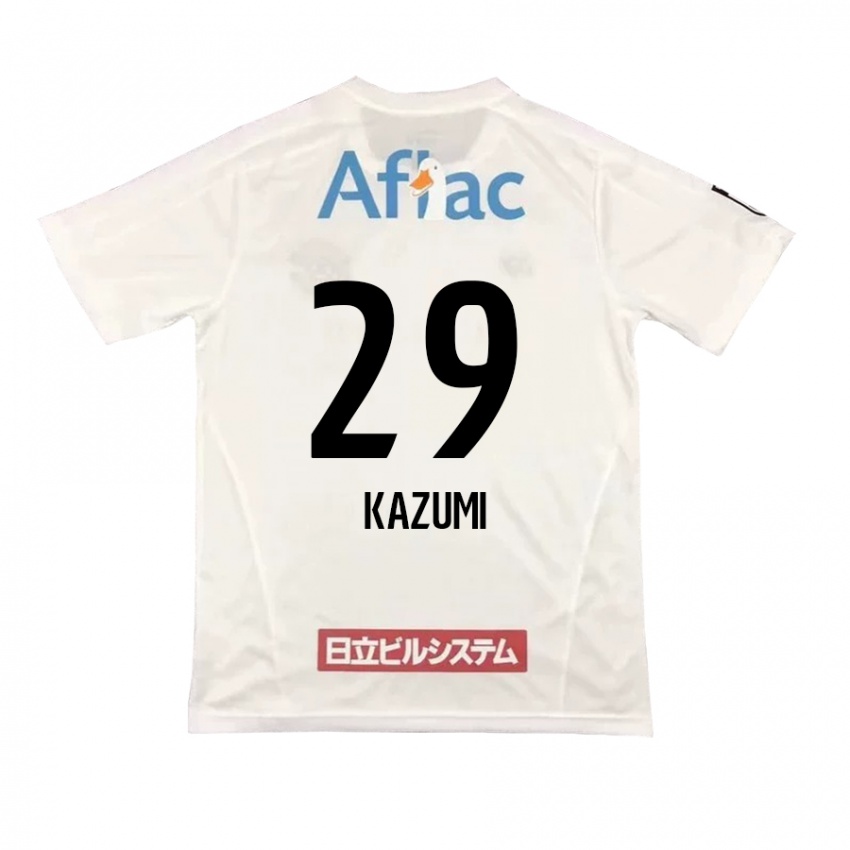 Niño Camiseta Takuto Kazumi #29 Blanco Negro 2ª Equipación 2024/25 La Camisa