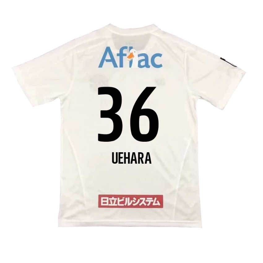 Niño Camiseta Reo Uehara #36 Blanco Negro 2ª Equipación 2024/25 La Camisa