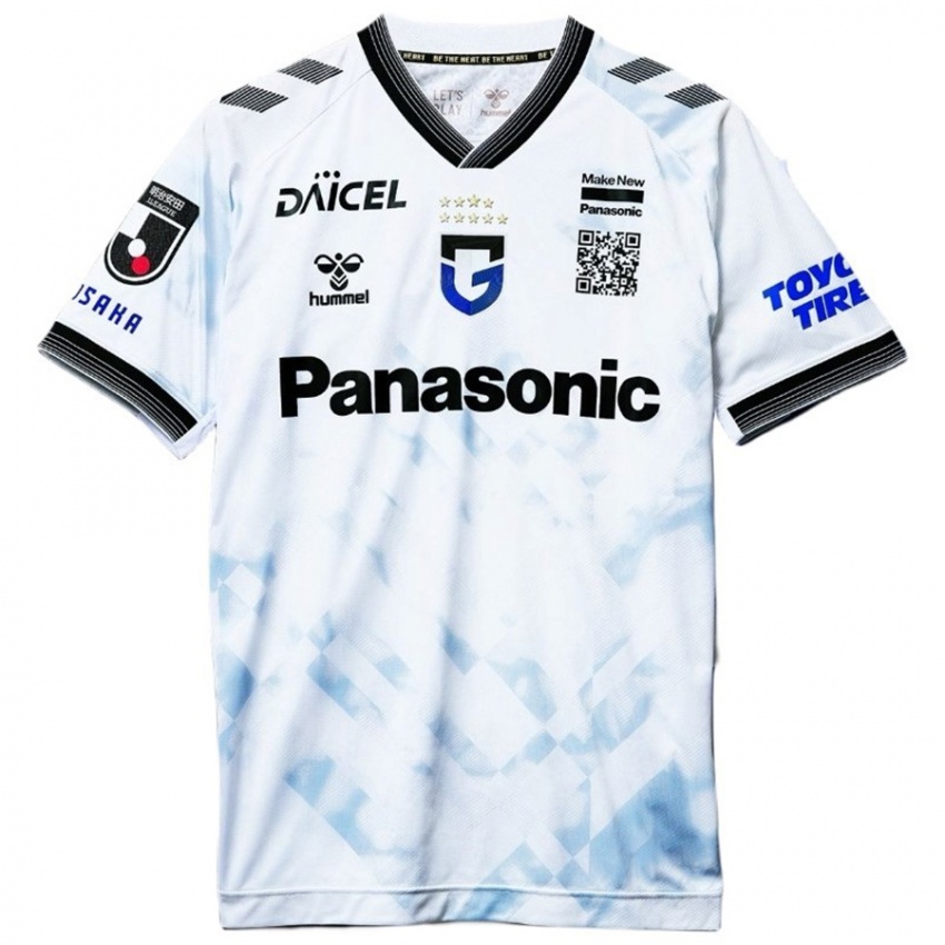 Niño Camiseta Jiro Nakamura #41 Blanco Negro 2ª Equipación 2024/25 La Camisa