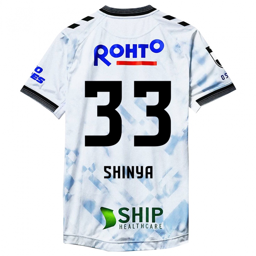 Niño Camiseta Shinya Nakano #33 Blanco Negro 2ª Equipación 2024/25 La Camisa