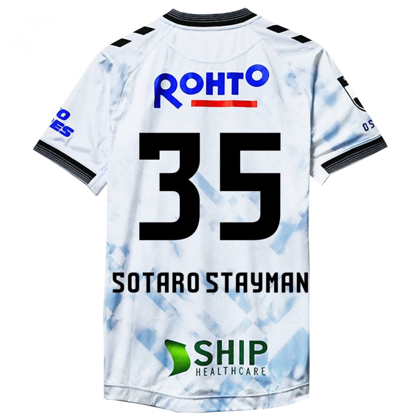 Niño Camiseta Joshua Sotaro Stayman #35 Blanco Negro 2ª Equipación 2024/25 La Camisa