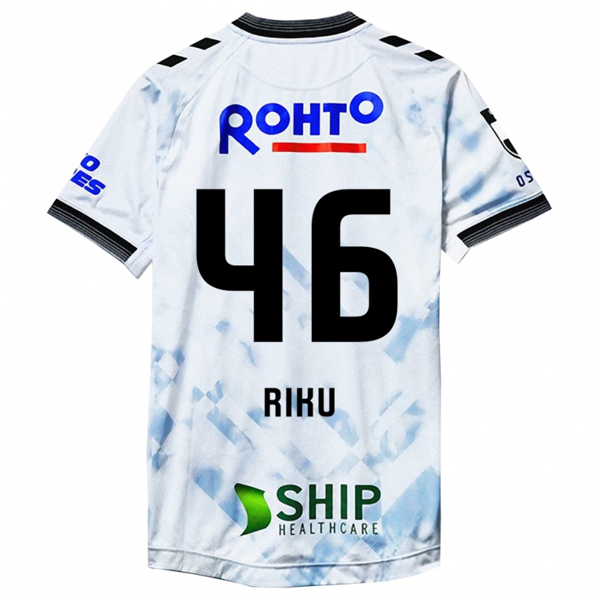 Niño Camiseta Riku Matsuda #46 Blanco Negro 2ª Equipación 2024/25 La Camisa