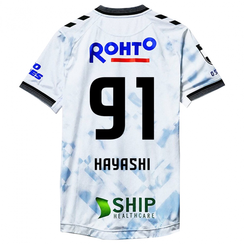 Niño Camiseta Daichi Hayashi #91 Blanco Negro 2ª Equipación 2024/25 La Camisa