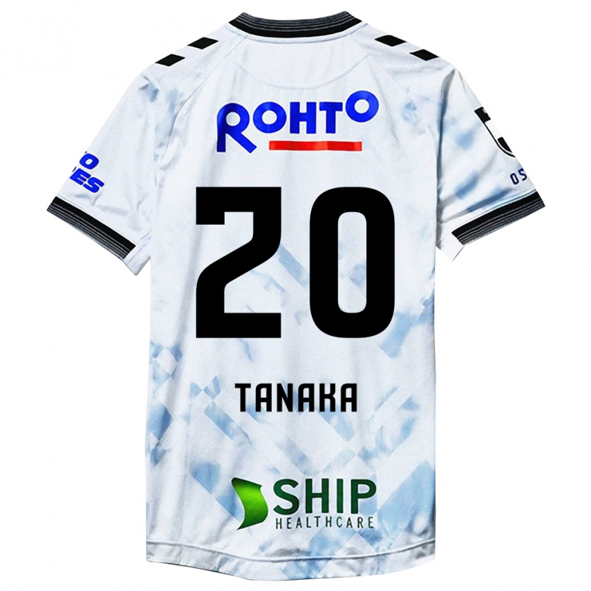 Niño Camiseta Hyoga Tanaka #20 Blanco Negro 2ª Equipación 2024/25 La Camisa