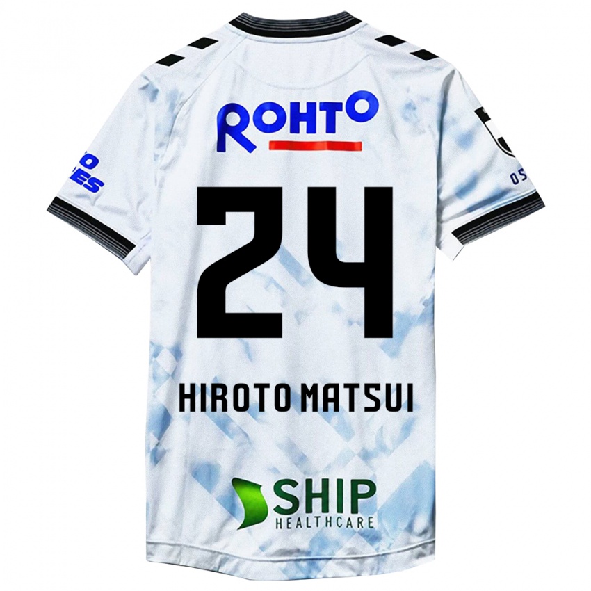 Niño Camiseta Elijah Hiroto Matsui #24 Blanco Negro 2ª Equipación 2024/25 La Camisa