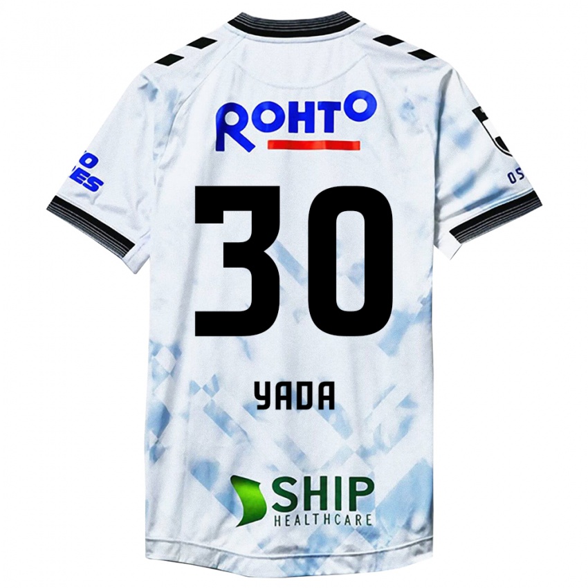 Niño Camiseta Yukito Yada #30 Blanco Negro 2ª Equipación 2024/25 La Camisa