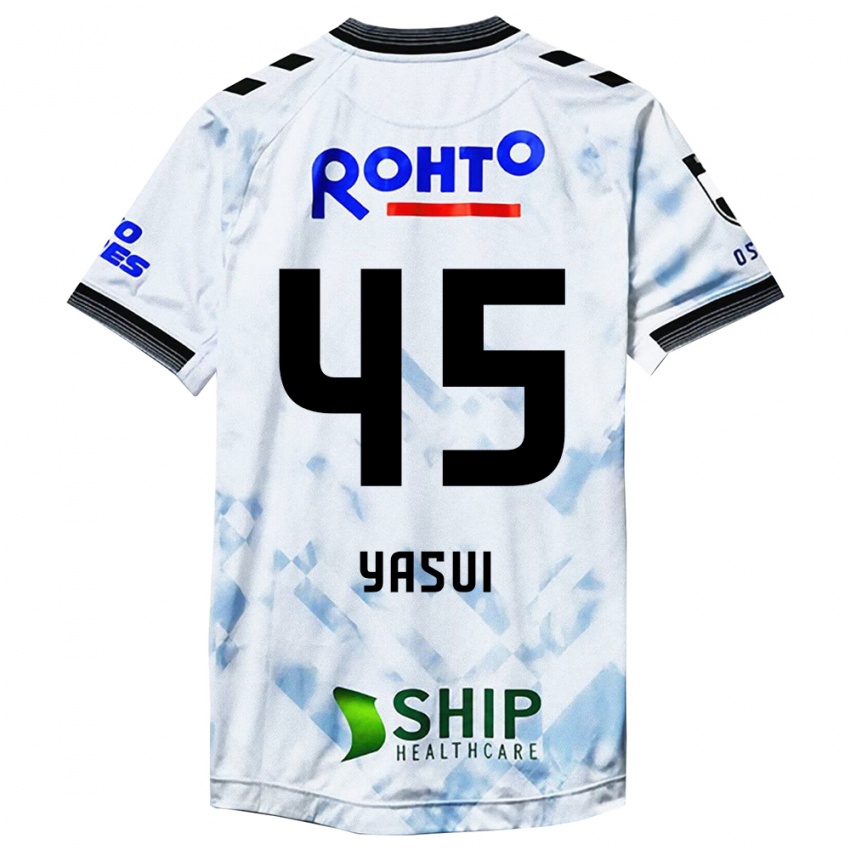 Niño Camiseta Tsukasa Yasui #45 Blanco Negro 2ª Equipación 2024/25 La Camisa