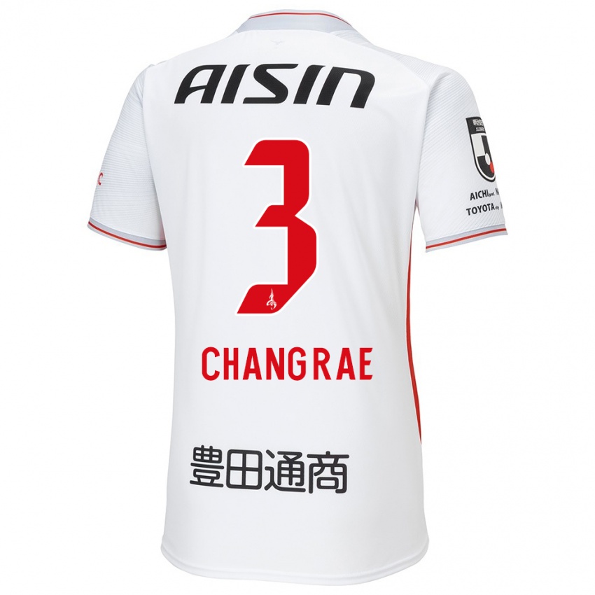 Niño Camiseta Chang-Rae Ha #3 Blanco Amarillo Rojo 2ª Equipación 2024/25 La Camisa