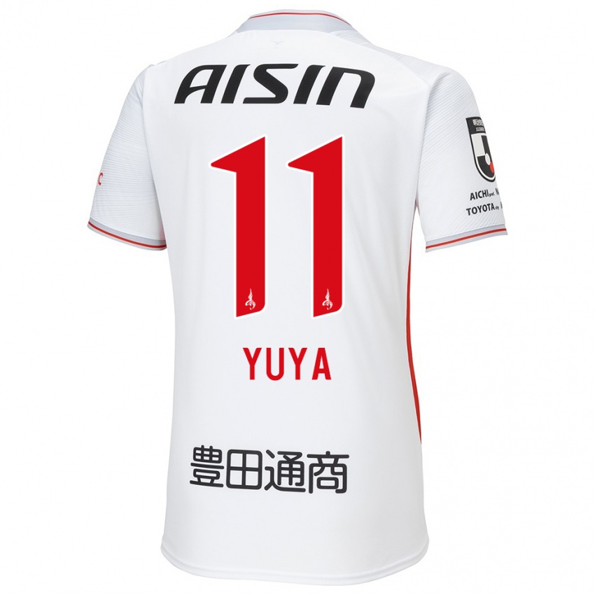 Niño Camiseta Yuya Yamagishi #11 Blanco Amarillo Rojo 2ª Equipación 2024/25 La Camisa