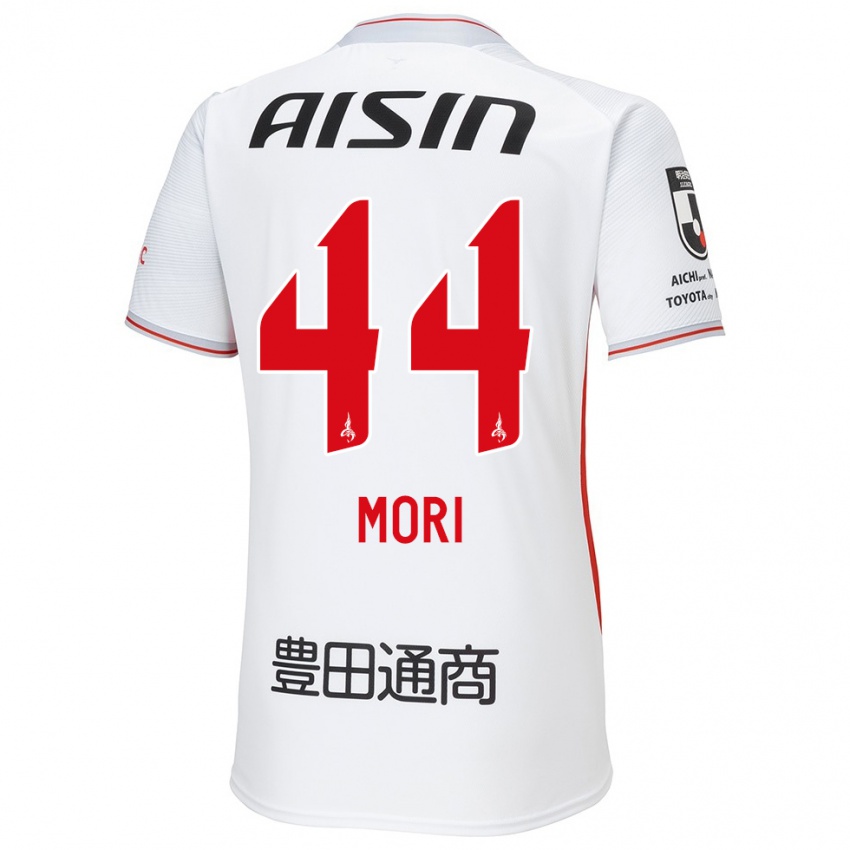 Niño Camiseta Soichiro Mori #44 Blanco Amarillo Rojo 2ª Equipación 2024/25 La Camisa