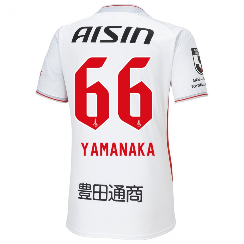 Niño Camiseta Ryosuke Yamanaka #66 Blanco Amarillo Rojo 2ª Equipación 2024/25 La Camisa