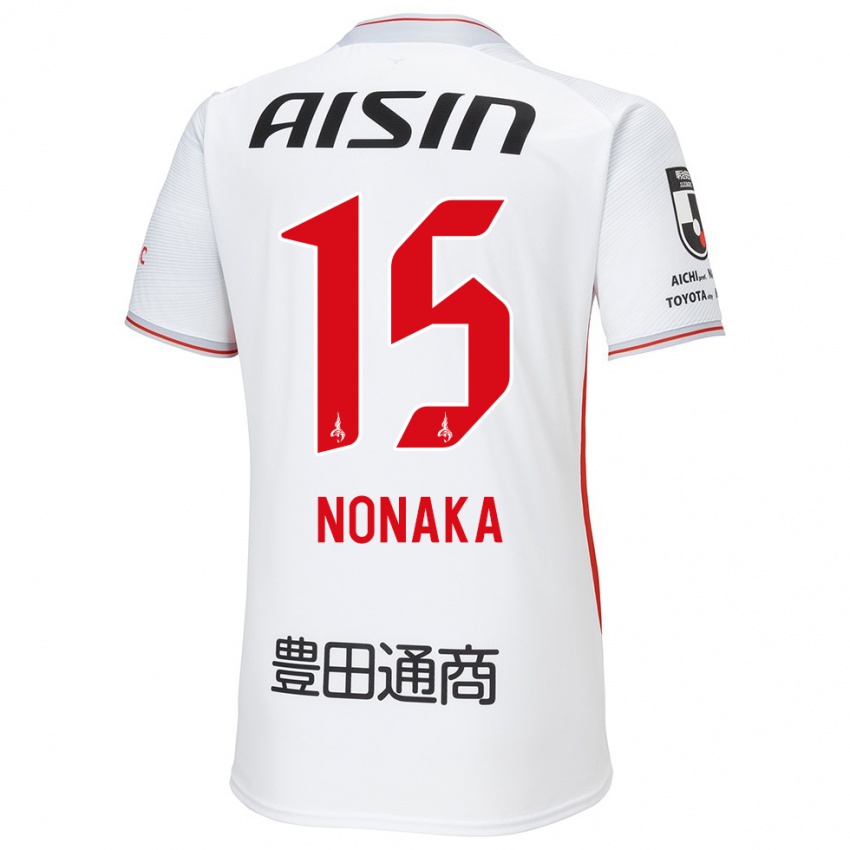 Niño Camiseta Yugo Nonaka #15 Blanco Amarillo Rojo 2ª Equipación 2024/25 La Camisa