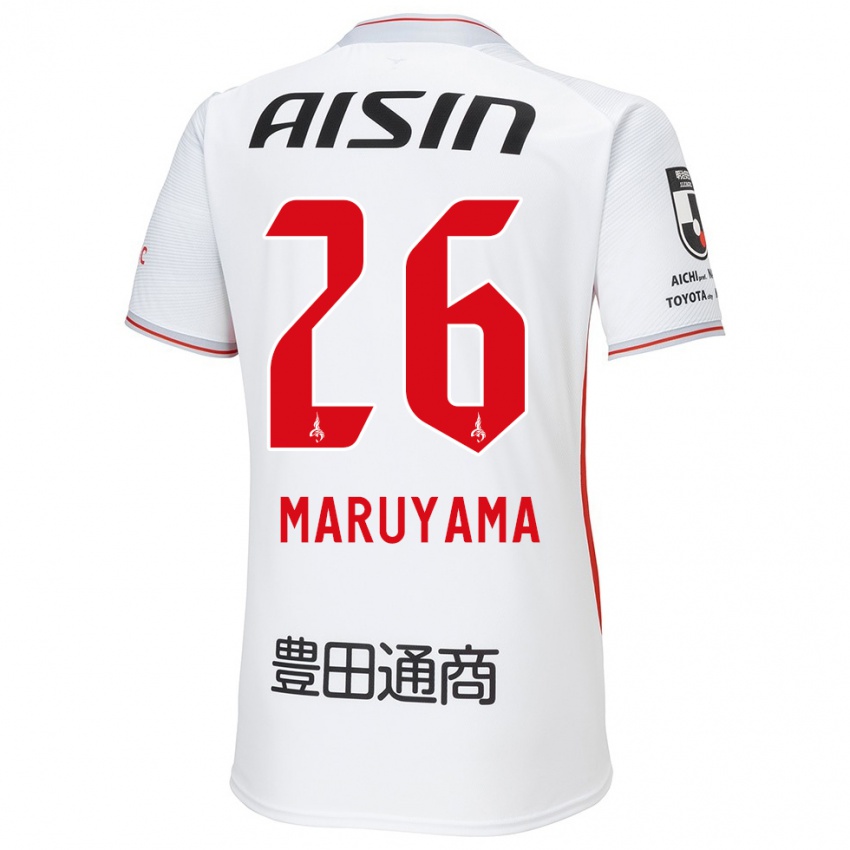 Niño Camiseta Serato Maruyama #26 Blanco Amarillo Rojo 2ª Equipación 2024/25 La Camisa