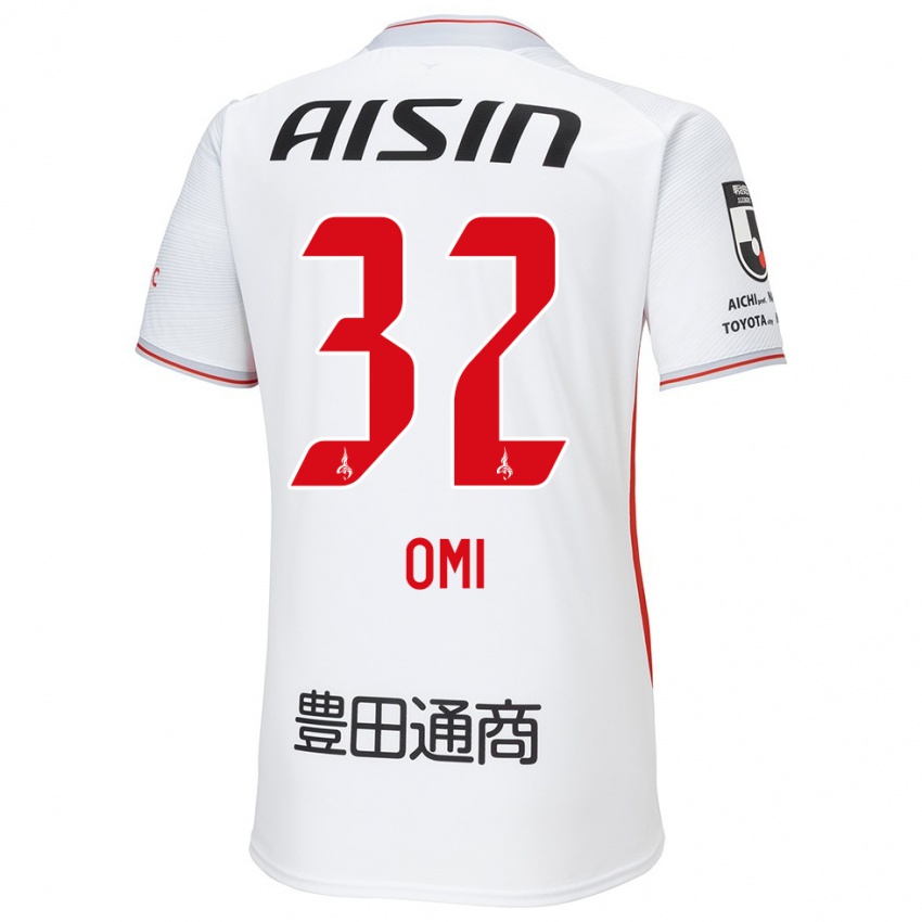 Niño Camiseta Sanii Omi #32 Blanco Amarillo Rojo 2ª Equipación 2024/25 La Camisa