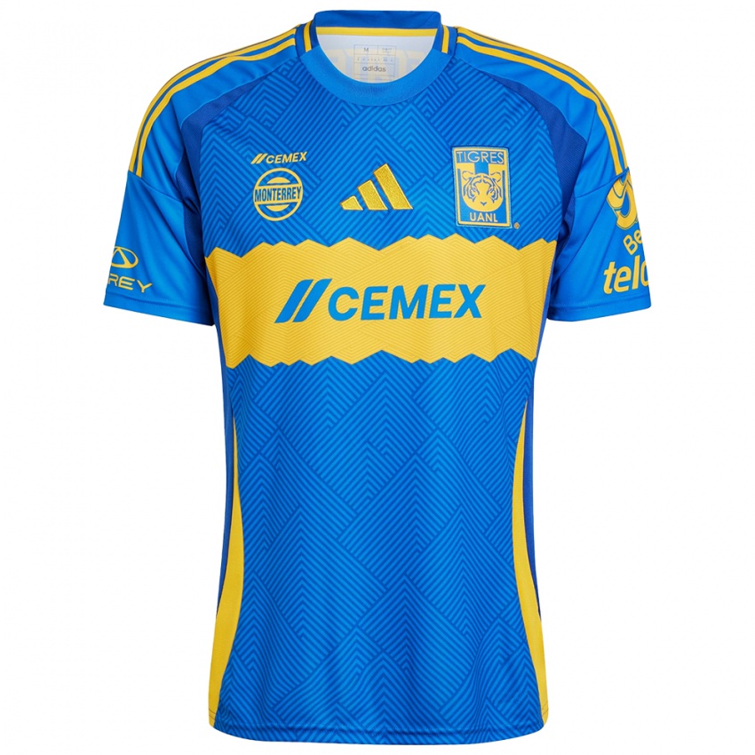 Niño Camiseta Juan Brunetta #11 Azul Amarillo 2ª Equipación 2024/25 La Camisa