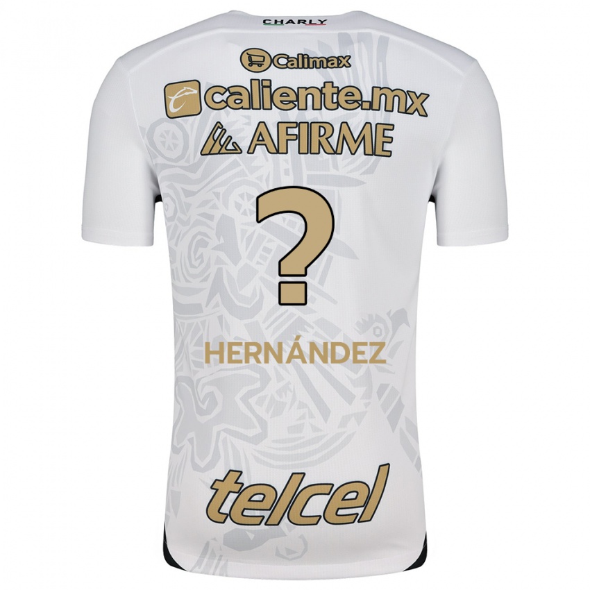 Niño Camiseta Betsiel Hernández #0 Blanco Negro 2ª Equipación 2024/25 La Camisa