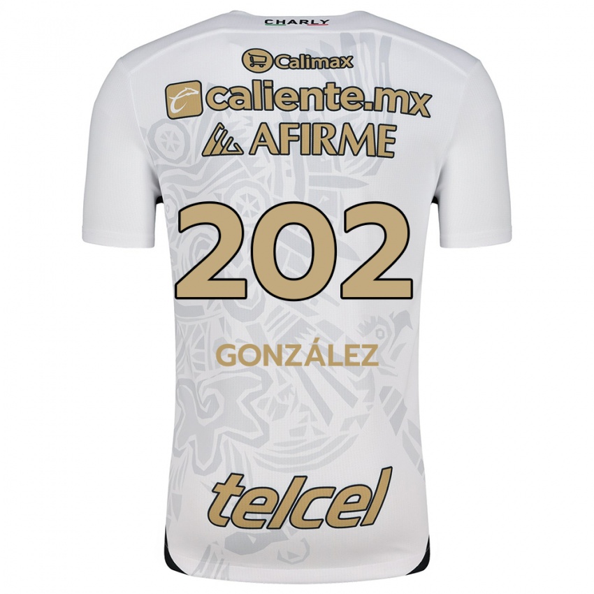 Niño Camiseta Joban González #202 Blanco Negro 2ª Equipación 2024/25 La Camisa