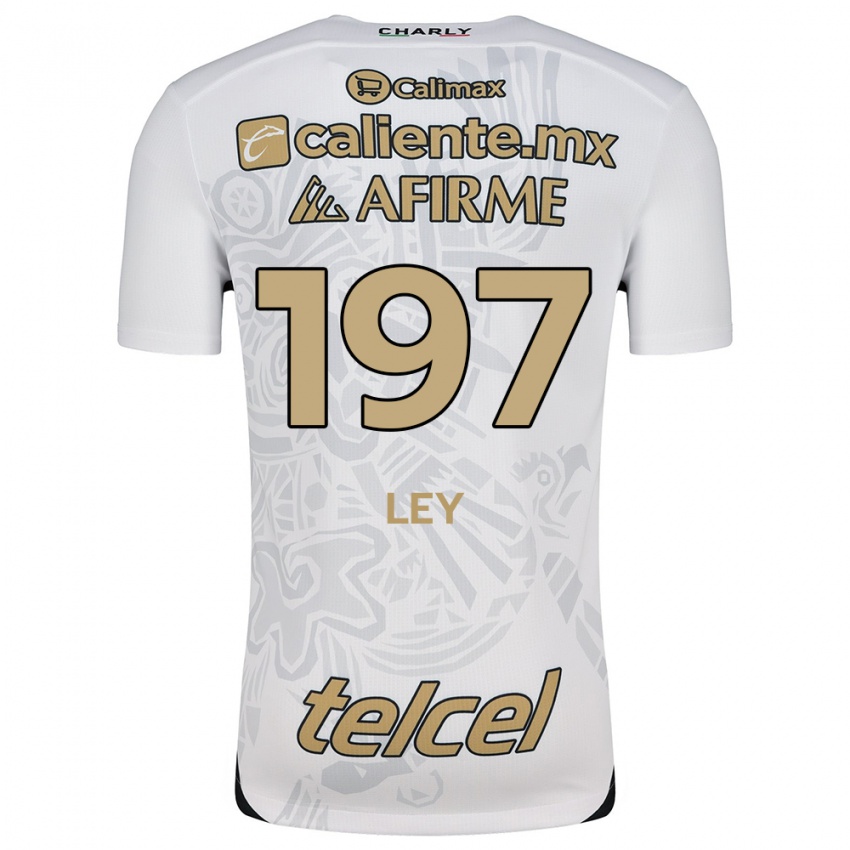 Niño Camiseta Emanuel Ley #197 Blanco Negro 2ª Equipación 2024/25 La Camisa