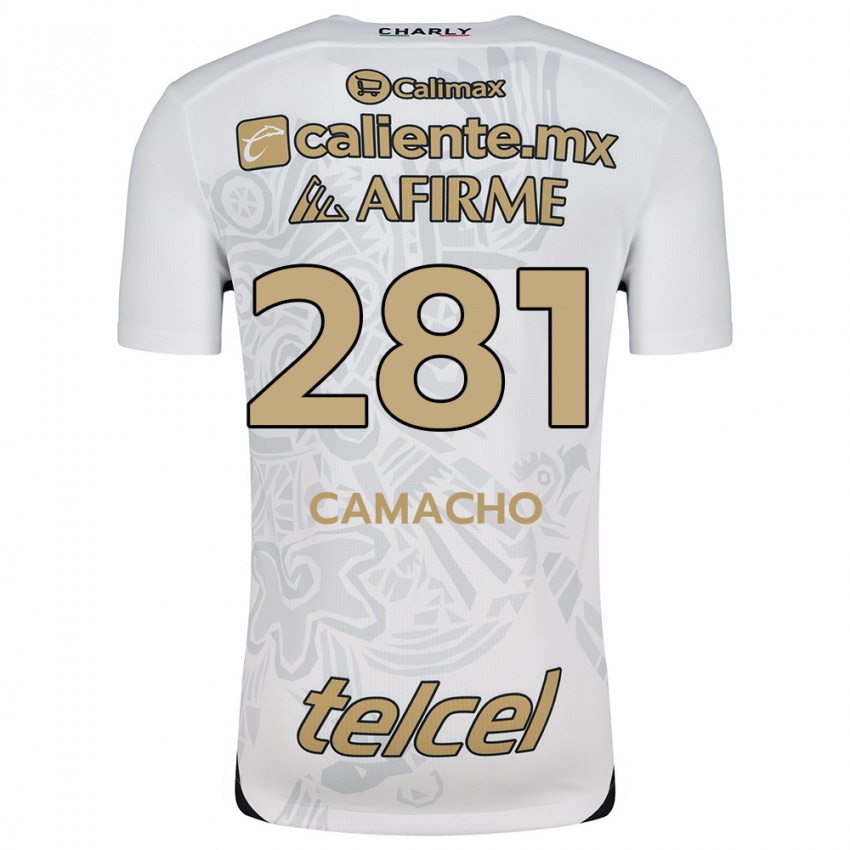 Niño Camiseta Javier Camacho #281 Blanco Negro 2ª Equipación 2024/25 La Camisa