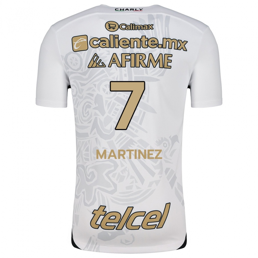 Niño Camiseta Alejandro Martínez #7 Blanco Negro 2ª Equipación 2024/25 La Camisa