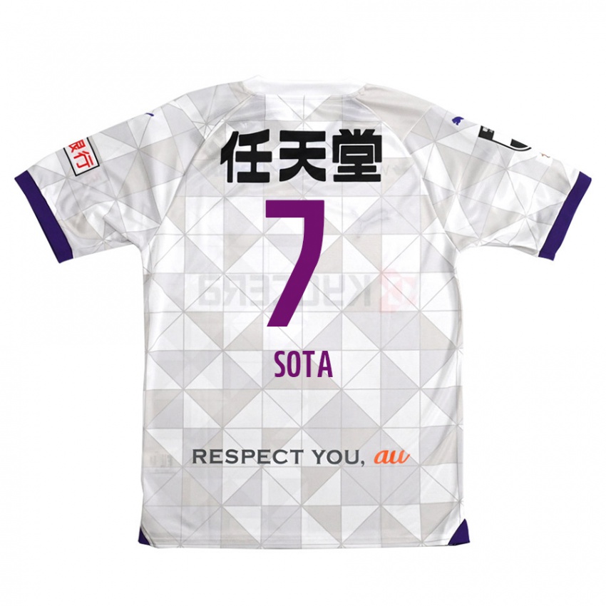 Niño Camiseta Sota Kawasaki #7 Blanco Morado 2ª Equipación 2024/25 La Camisa