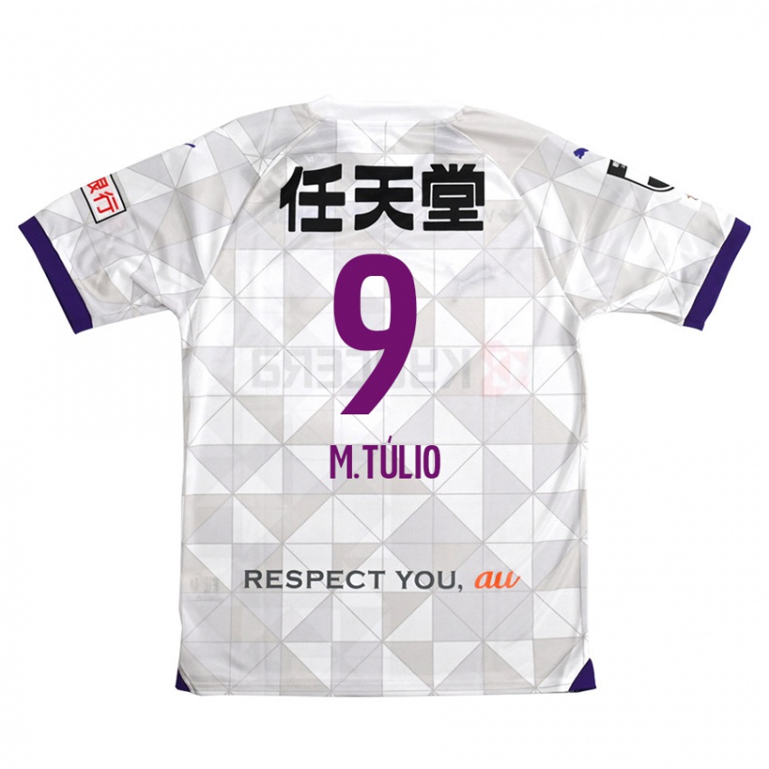 Niño Camiseta Marco Túlio #9 Blanco Morado 2ª Equipación 2024/25 La Camisa