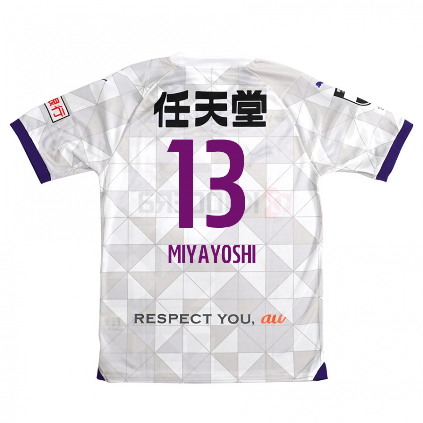 Niño Camiseta Takumi Miyayoshi #13 Blanco Morado 2ª Equipación 2024/25 La Camisa