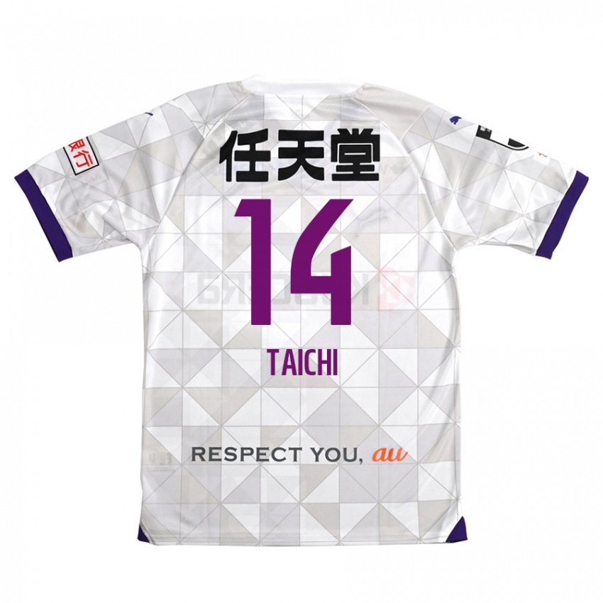 Niño Camiseta Taichi Hara #14 Blanco Morado 2ª Equipación 2024/25 La Camisa