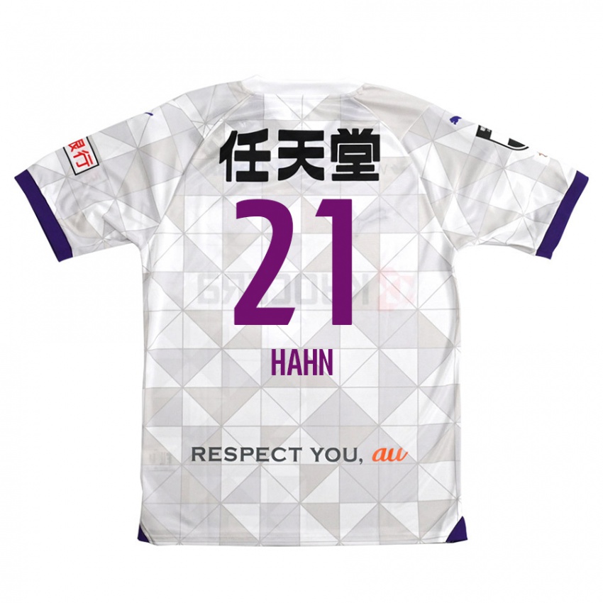 Niño Camiseta Warner Hahn #21 Blanco Morado 2ª Equipación 2024/25 La Camisa