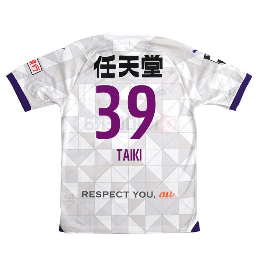 Niño Camiseta Taiki Hirato #39 Blanco Morado 2ª Equipación 2024/25 La Camisa