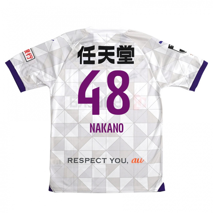 Niño Camiseta Ryuma Nakano #48 Blanco Morado 2ª Equipación 2024/25 La Camisa