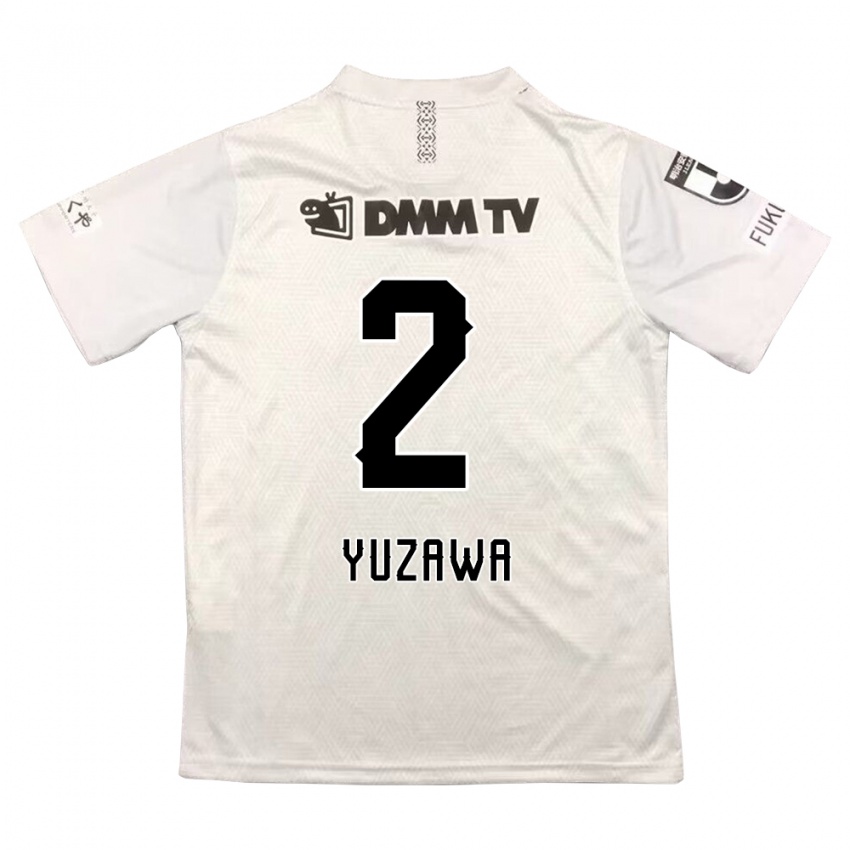 Niño Camiseta Masato Yuzawa #2 Gris Negro 2ª Equipación 2024/25 La Camisa