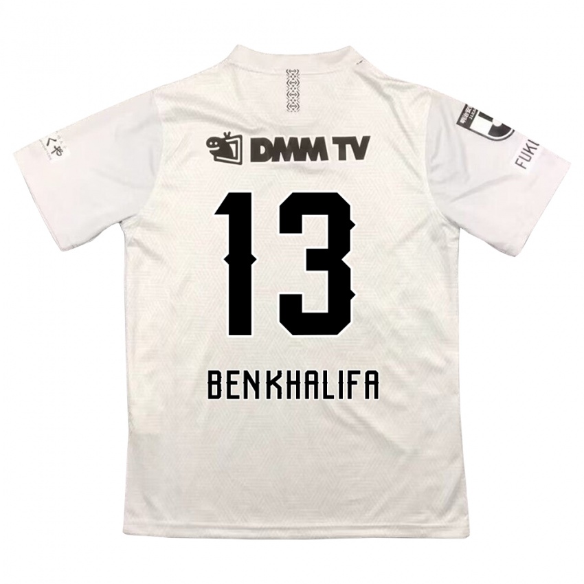 Niño Camiseta Nassim Ben Khalifa #13 Gris Negro 2ª Equipación 2024/25 La Camisa