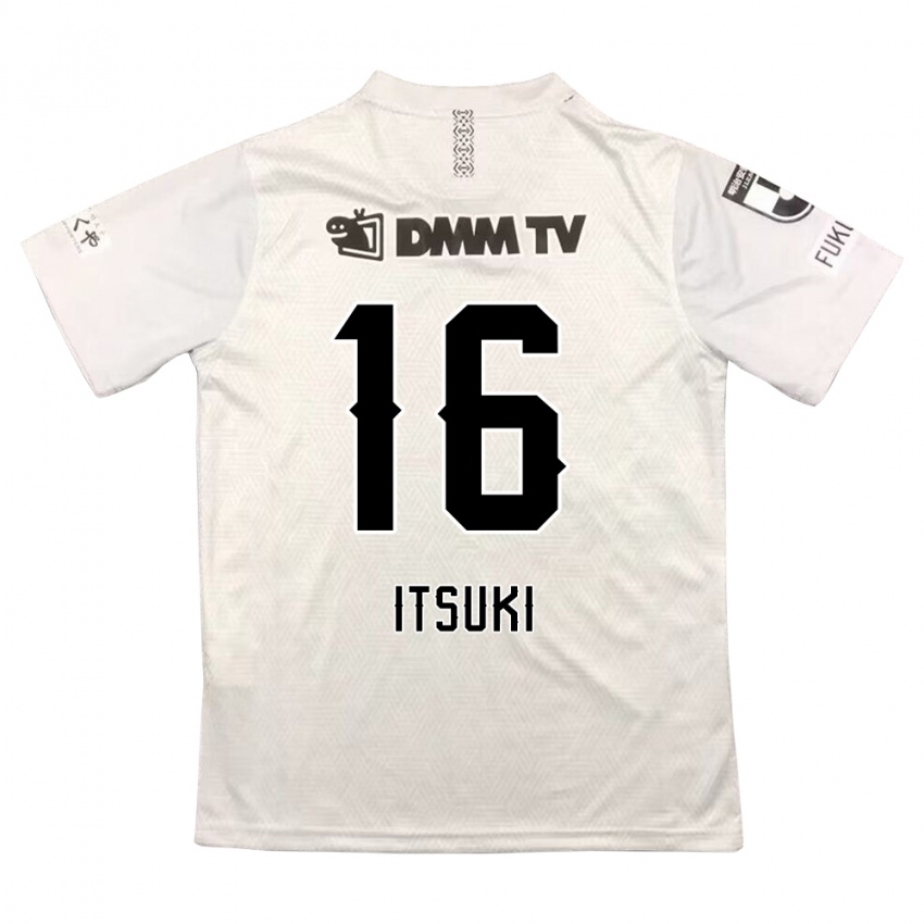 Niño Camiseta Itsuki Oda #16 Gris Negro 2ª Equipación 2024/25 La Camisa