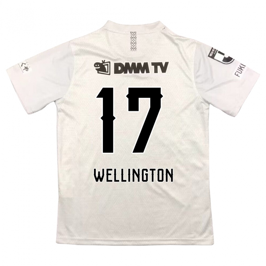 Niño Camiseta Wellington #17 Gris Negro 2ª Equipación 2024/25 La Camisa