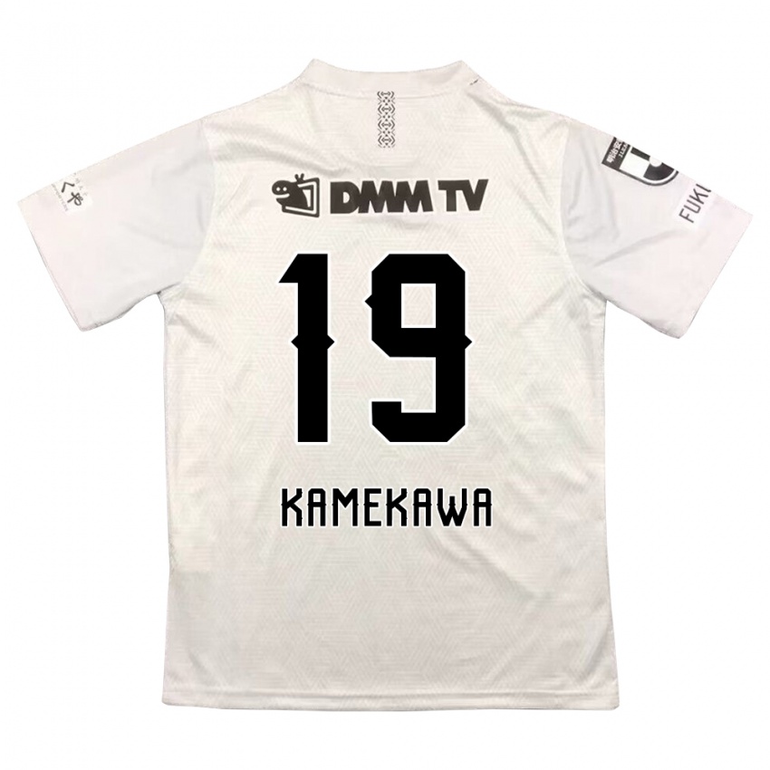 Niño Camiseta Masashi Kamekawa #19 Gris Negro 2ª Equipación 2024/25 La Camisa