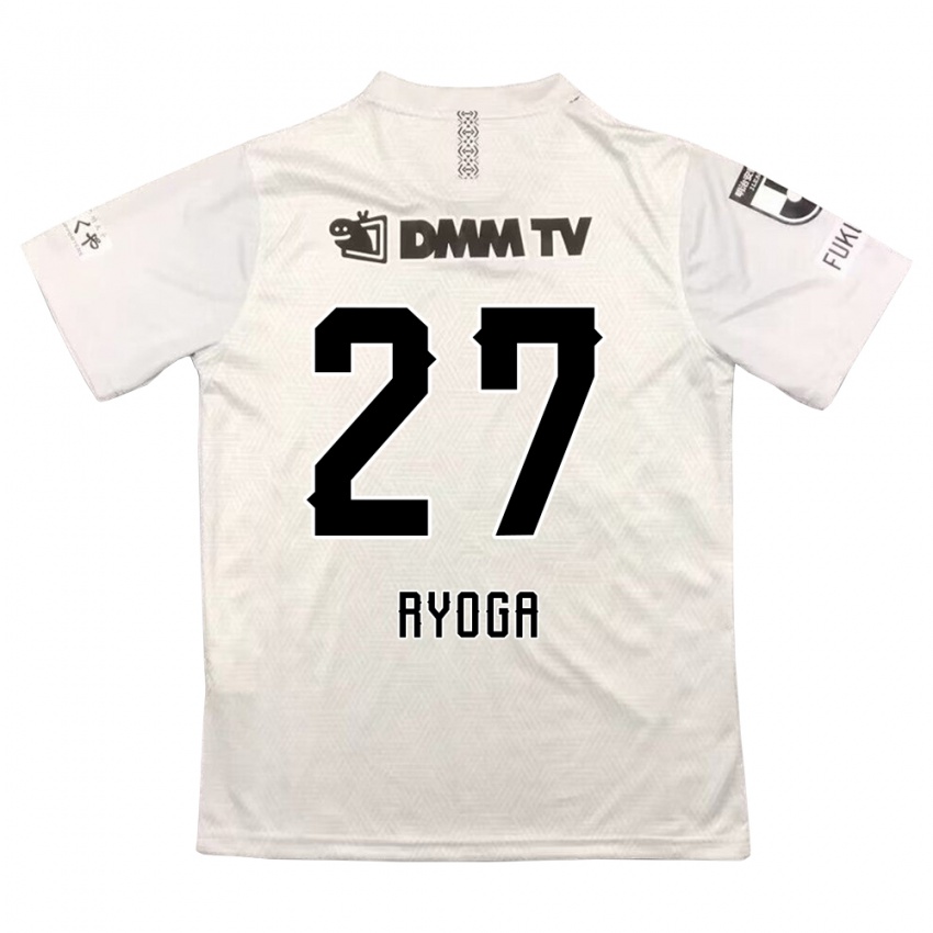 Niño Camiseta Ryoga Sato #27 Gris Negro 2ª Equipación 2024/25 La Camisa