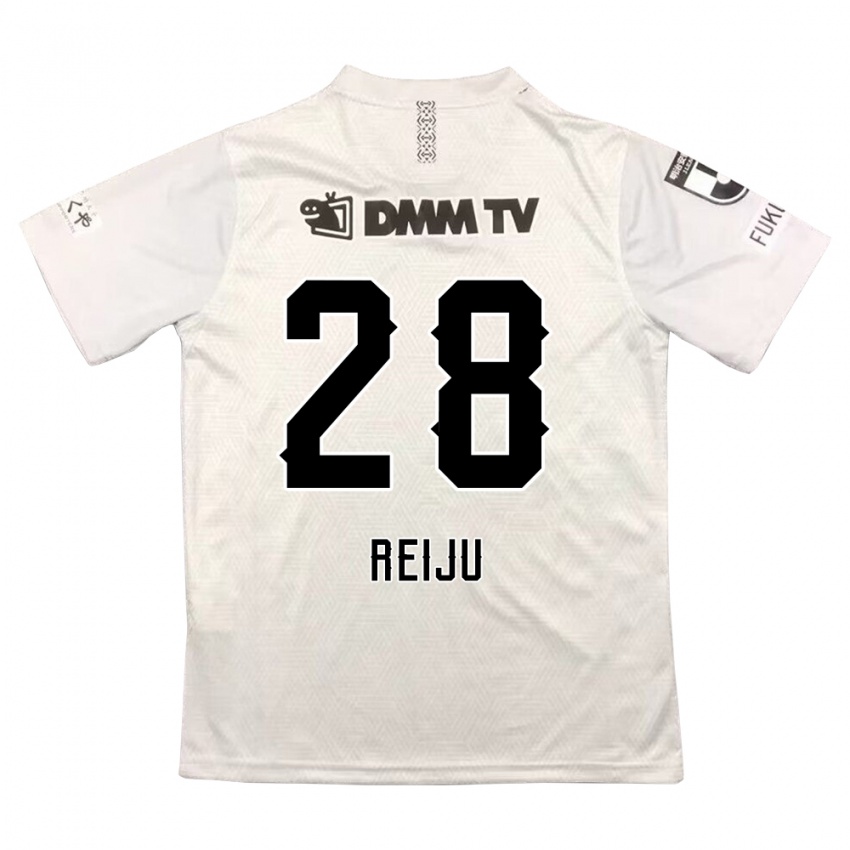 Niño Camiseta Reiju Tsuruno #28 Gris Negro 2ª Equipación 2024/25 La Camisa