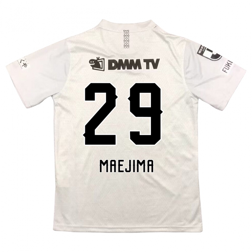 Niño Camiseta Yota Maejima #29 Gris Negro 2ª Equipación 2024/25 La Camisa