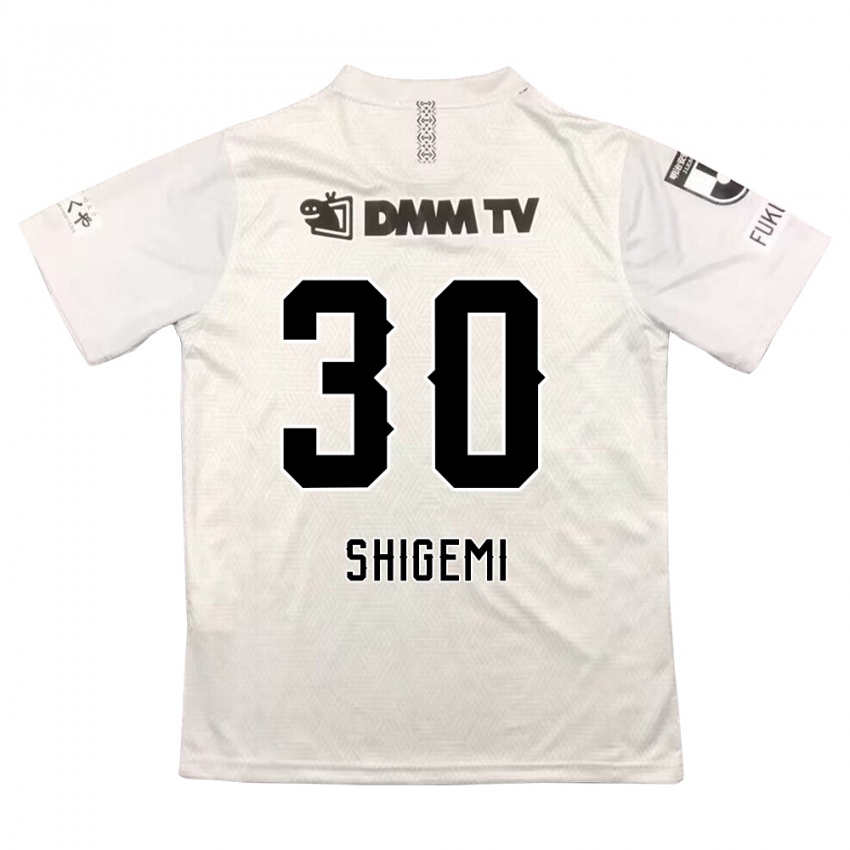 Niño Camiseta Masato Shigemi #30 Gris Negro 2ª Equipación 2024/25 La Camisa