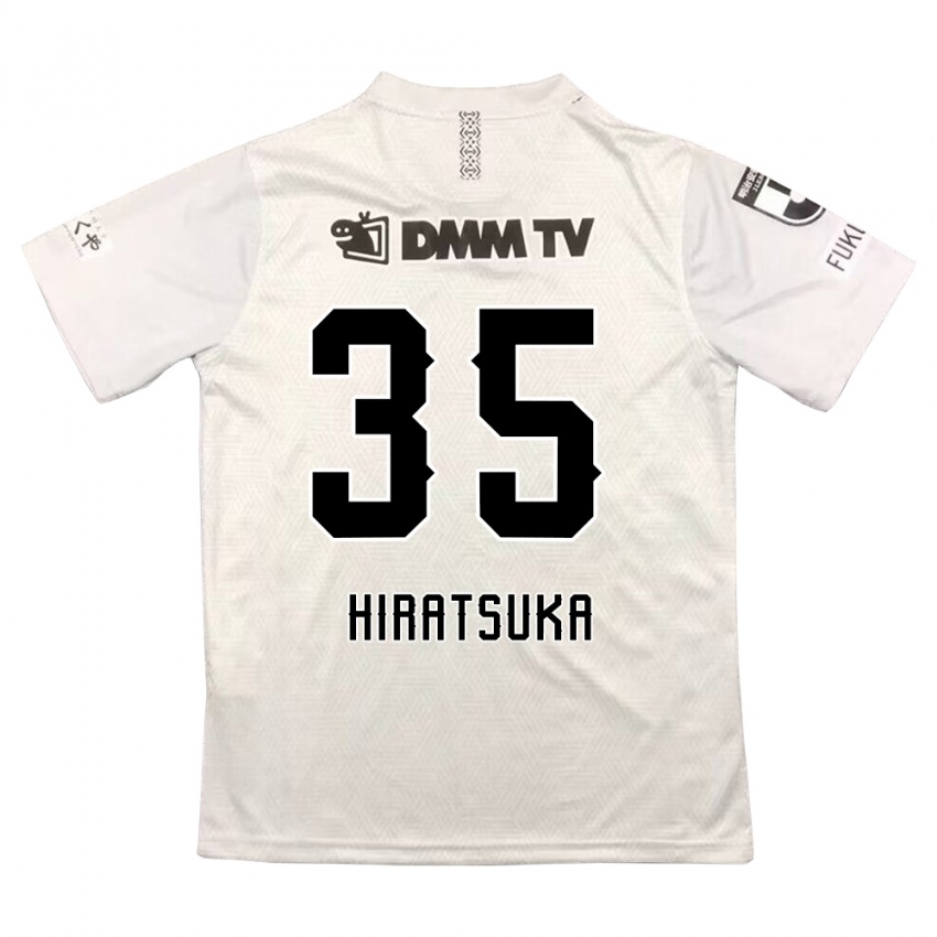 Niño Camiseta Yuto Hiratsuka #35 Gris Negro 2ª Equipación 2024/25 La Camisa