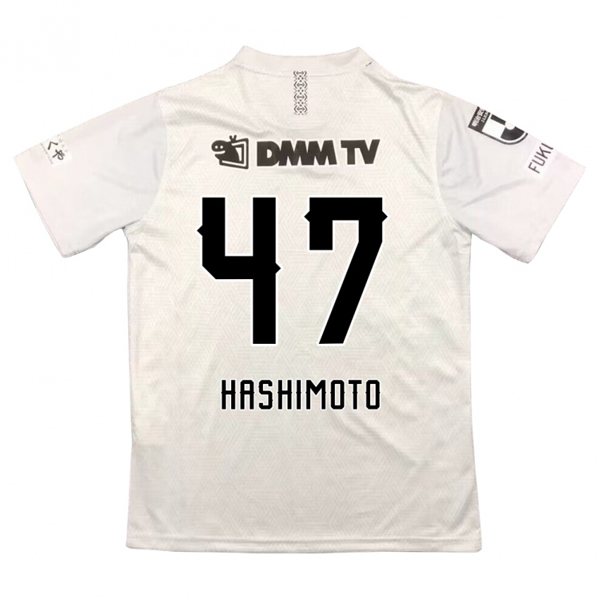 Niño Camiseta Yu Hashimoto #47 Gris Negro 2ª Equipación 2024/25 La Camisa