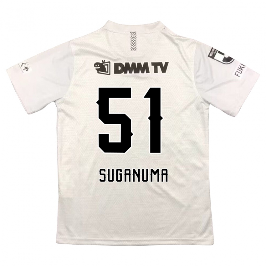 Niño Camiseta Kazuaki Suganuma #51 Gris Negro 2ª Equipación 2024/25 La Camisa