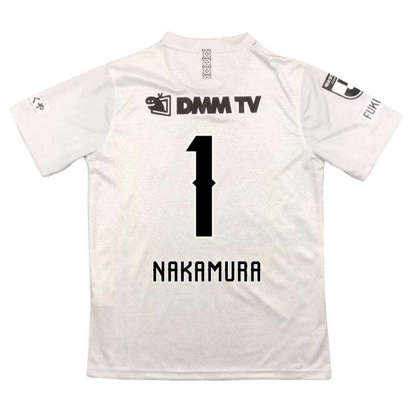 Niño Camiseta Seigo Nakamura #1 Gris Negro 2ª Equipación 2024/25 La Camisa