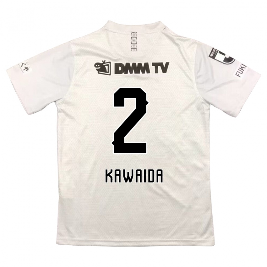 Niño Camiseta Ryoya Kawaida #2 Gris Negro 2ª Equipación 2024/25 La Camisa