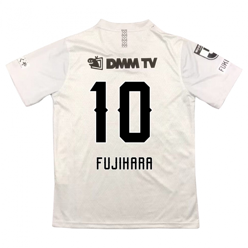 Niño Camiseta Naoatsu Fujihara #10 Gris Negro 2ª Equipación 2024/25 La Camisa