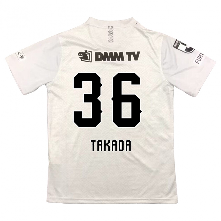 Niño Camiseta Seiya Takada #36 Gris Negro 2ª Equipación 2024/25 La Camisa